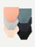 Women's Seamless High Rise Brief 6-Pack - Guava x Grey Surf Mix L