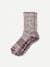 Merino Wool Blend Gripper Sweatshirt Socks - Burgundy L [9805]