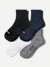 Men's Modern Rib Quarter Sock 4-Pack - white black mix [9282]
