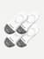 Women's Cushioned No Show Sock 4-Pack - white - 6