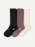 Men's Merino Rib Cashmere Blend Calf Sock 3-Pack - Neutral Mix