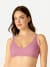 Women's No Show Plunge Bralette - Dried Rose WO1 [8252]