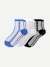 Womenâ€™s Sheer Quarter Sock 3-Pack - Hydrangea Floral Mix L