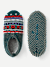 Adult Gripper Slipper - teal pine L [9680]