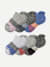 Youth Tri-Block Ankle Sock 6-Pack - mixed - 1