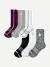 Women's All-Purpose Performance Calf Sock 6-Pack - berry crush core mix L