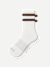 Men's Vintage Stripes Half Calf Socks - mushroom grey L [8889]