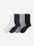 Modern Rib Half Calf Socks - core mix L [10617]