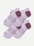 Women's Solids Ankle Sock 4-Pack - Pastel Lavender L