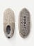 Marl Gripper Slipper Taupe L Front + Back