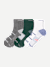 Golf Quarter Socks - Grey Green Mix L [11224]
