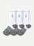 Targeted Compression Performance Calf Sock 3-Pack - White