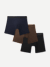 Men's Soft Flex Boxer Brief 3-Pack - Oak Black Mix L