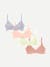 Women's No Show Plunge Bralette 4-Pack - Nimbus Meringue Pink Mix L