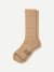 Merino Modern Rib Calf Socks - toasted coconut L [10115]
