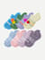Youth Ankle Sock 8-Pack - fruity floral pink mix L