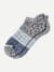 Men's Tri-Block Ankle Socks - marled-midnight-and-soft-blue - 6