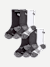 Men's Running Calf Sock 6-Pack - Bee Mix