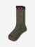 Holiday Calf Socks - slate green midnight navy L [9777]