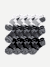 Women's Running Ankle Sock 12-Pack - white-charcoal-black - 4