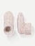 Toddler Gripper Slipper Bootie - Sherpa-Lined - Cream L Front + Side [7076]