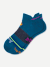 Merino Wool Blend Athletic Ankle Socks - Blue Teal L [8828]