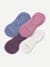 Women's Lightweight No Show Socks - berry blue mix L [9850]
