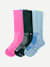 Sport_Compression Knee_High - Rose_Blue_Mix L [11444]