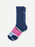Women's All-Purpose Performance Calf Sock - Celestial Blue Heather Bold Pink L [8075]
