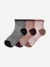 Women’s Sheer Polka Dot Quarter Sock 3-Pack - dot mix L [10668]