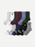 Men's Half Calf Sock 12-Pack - Blue Smoke Shades Mix L