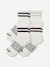 Vintage Stripes Quarter Sock 4-Pack - mixed white L [10381]