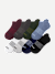 Men's Ankle Sock 8-Pack - Blue Smoke Mix L [J1]