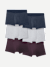 Men's Cotton Modal Blend Trunk 6-Pack - Purple Stripe Pack L