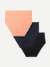 Women's Seamless High Rise Brief 3-Pack - Navy Guava Black Pack L