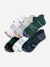 Men's Golf Ankle Sock 6-Pack - White Vivid Red Multi Mix