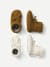 Baby Bow Gripper Slipper 2-Pack - Ivory x Desert Khaki / 6-12 L