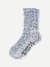 Chunky Ragg Half Calf Socks - blue smoke L [7811]