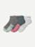 Women's Performance Compression Ankle Sock 3-Pack - Jade Pink Mix L