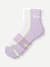 Running Quarter Socks - White / Pastel Lavender L [8820]