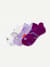 Women's Running Ankle Sock 3-Pack - vivid magenta mix L [10181]