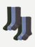 Men's Everyday Compression Sock 6-Pack (15-20mmHg) - Blue Smoke Mix L