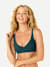 Women's No Show Plunge Bralette - Teal Pine WO1 [8252]
