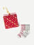 Fair Isle Half Calf Sock 2-Pack Gift Box - Sage Crimson Mix [10227]