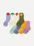 Junior Calf Sock 8-Pack - blue mauve picnic mix L