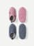 Toddler Gripper Slipper 2-Pack - Dried Rose x Pebble L