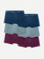 Men's Soft Flex Trunk 6-Pack - Fog Stripe Ocean Fig Mix L