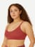 Ribbed Seamless Bralette Burnt Umber WO1