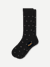 Dress Calf Socks - Black Diamond L [9131]