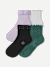 Wicked Ruffle Quarter Sock 4-Pack - wicked mix L [10218]